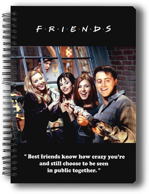 

MC SID RAZZ A5 Notebook(Friends-Tv Series, Multicolor, Pack of 4)