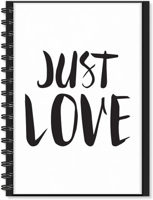 

100yellow A5 Notebook(Notebook | Just Love Printed Notebook | Funny Quotes Printed | Designer Wire Bound Ruled Paper Sheets Personal And Office Stationary Notebooks Diary, Multicolor)