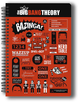 

MC SID RAZZ A5 Notebook(The Big Bang theory, Multicolor, Pack of 4)