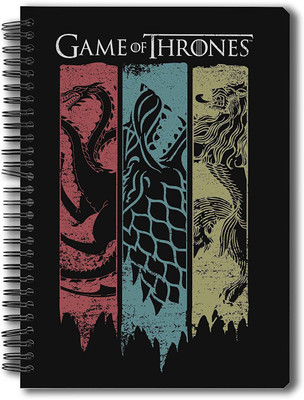 

MC SID RAZZ A5 Notebook(Game of Thrones, Multicolor, Pack of 4)