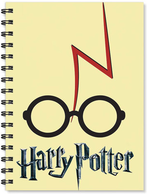 

100yellow A5 Notebook(Notebook | Harry Potter Printed Notebook | Funny Quotes Printed | Designer Wire Bound Ruled Paper Sheets Personal And Office Stationary Notebooks Diary (Beige), Multicolor)