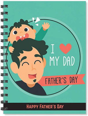 

100yellow A5 Notebook(Notebook | I Love My Dad Father’s day Printed Notebook | Designer Wire Bound Ruled Paper Sheets Personal and Office Stationary Notebooks Diary-A5 Size By 100yellow- Ideal Gift For Father/uncle, Multicolor)