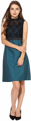 Soie Women Shift Blue Dress
