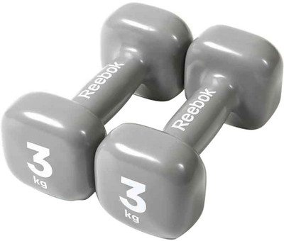 

REEBOK Fitness Fixed Weight Dumbbell(3 kg), Grey