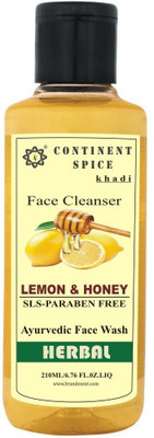 

Continent Spice Khadi Lemon & Honey Herbal Face Wash SLS & Paraben Free - CS682005 Face Wash(210 ml)