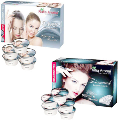 

rafia aroma Silver Diamond Exclusive Facial Kit 660 g(Set of 2)