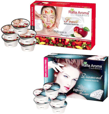 

rafia aroma Mix Fruit Diamond Exclusive Facial Kit 660 g(Set of 2)