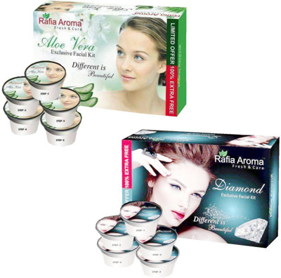 

rafia aroma Aloe Vera Diamond Exclusive Facial Kit 660 g(Set of 2)