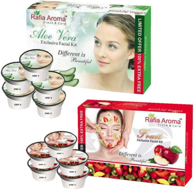 

Rafia Aroma Aloe Vera Mix Fruit Exclusive Facial Kit 660 g(Set of 2)