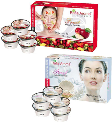 

rafia aroma Mix Fruit Pearl Exclusive Facial Kit 660 g(Set of 2)