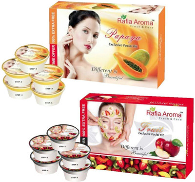 

rafia aroma Papaya Mix Fruit Exclusive Facial Kit 660 g(Set of 2)
