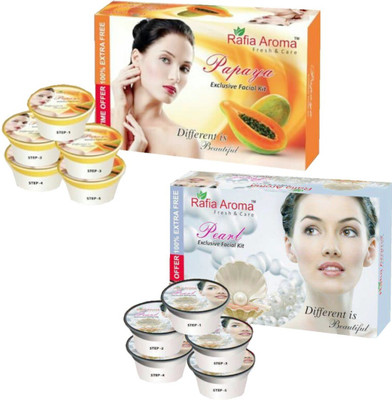 

rafia aroma Papaya Pearl Exclusive Facial Kit 660 g(Set of 2)
