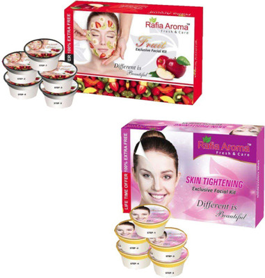 

rafia aroma Mix Fruit Skin Tightening Exclusive Facial Kit 660 g(Set of 2)