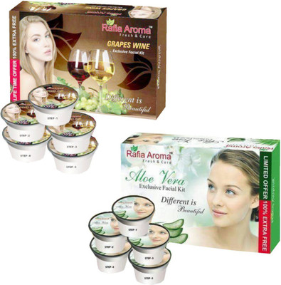 

rafia aroma Wine Aloe Vera Exclusive FAcial Kit 660 g(Set of 2)
