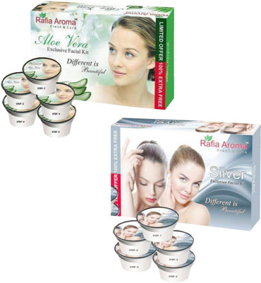 

rafia aroma Aloe Vera Silver Exclusive Facial Kit 660 g(Set of 2)