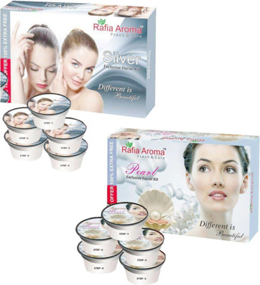 

rafia aroma Silver Pearl Exclusive Facial Kit 660 g(Set of 2)