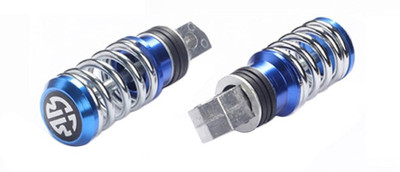 

Speedwav Coil Spring Style Bike Foot Pegs Set Of 2 BLUE-Yamaha FZS Foot Rest(Blue)