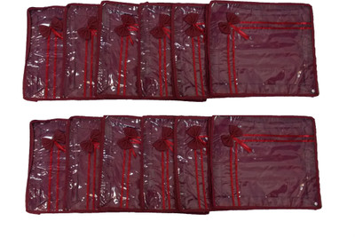 

Glitter Collection Garment Cover Heavy Saree Cover Saree Cover(Red)