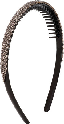 

Bijou Vertex Smoke Glitter Teeth Comb Hair Band(Black)