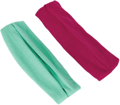 

Bijou Vertex Plain Jersey Pack of 2 Head Band(Multicolor)
