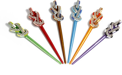 

sringhar Bun Sticks Oscar Bun Stick(Green, Red, Brown, Blue, Yellow, Purple)