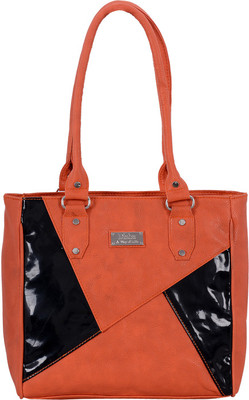 

N Disha Shoulder Bag(Orange, Black), Black;orange