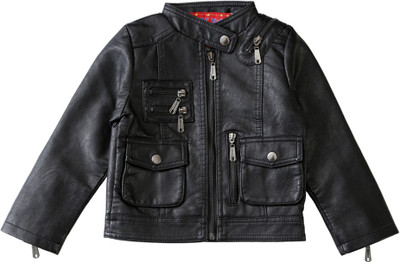 

Lilliput Full Sleeve Solid Baby Boys Jacket, Black