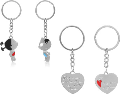 

Ryka Collection Silver Heart Combo Key Chain