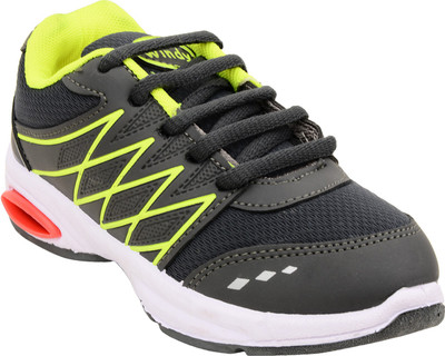 

WINDY Boys & Girls Lace Running Shoes(Grey
