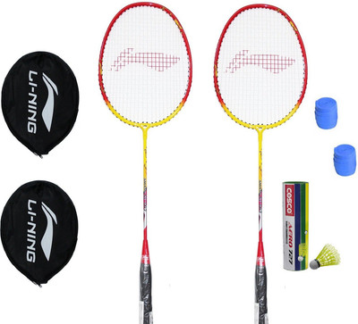

Li-Ning XP-807 badminton Kit ( rackets, 2 grip, 1 727 nylon shuttlecock ) Badminton Kit