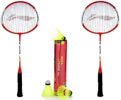 

Li-Ning Combo of Three , Two 'Smash XP 709' Badminton Racquet and one Box 'Turbo T800' Nylon Shuttlecock (Pack of 7) (Color on availability)- Badminton Kit