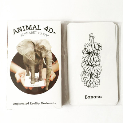 

Octagon Studio Animal 4D+ Augmented Reality Flashcard(White)