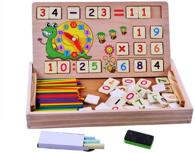 

Assemble 176pcs Counting Games Toy Wood Creative Puzzle, Teaching Clock Math Learning Tool - Times Tables Blocks Cube Wooden Blocks Number Maths Games Preschool Education(Multicolor)