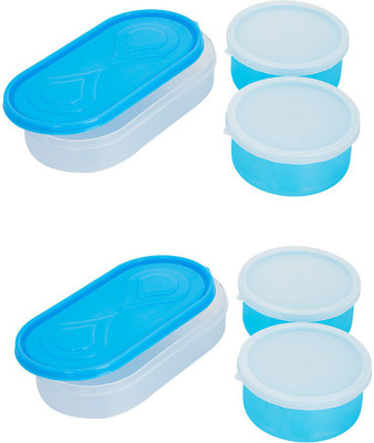 

Philco Carrolite Combo 3in1 Blue Container4 Plastic container 2 chappati tray 6 Containers Lunch Box(1300 ml), Multicolor