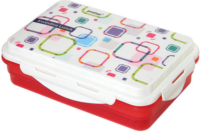 

Pratap Executive Double Deckar 2 Containers Lunch Box(1000 ml), Red