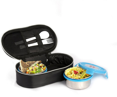 

Cello Max Fresh 2 Containers Lunch Box(300 ml), Red