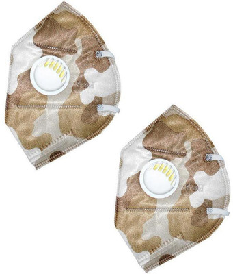

AutoKraftZ AutoKraftZ Optimum PM2.5Anti-Pollution, Anti Dust Mask with valve (Brown) - Pack of 2 Optimum military Design PM2.5 Anti-Pollution, Anti Dust face Mask (Brown) Pack of 2 Mask