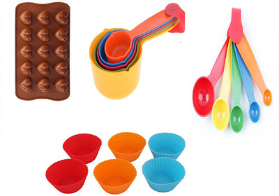 H D Enterprise Silicone Cupcake/Muffin Mould 15(Pack of 4)