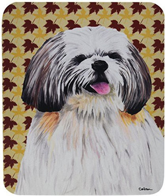 

Caroline's Treasures Shih Tzu Fall Leaves Portrait MousePad Mousepad(Multicolor)