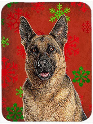 

Caroline's Treasures Red Snowflakes Holiday Christmas German Shepherd MousePad Mousepad(Multicolor)