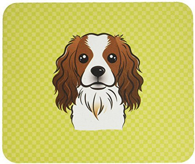 

Caroline's Treasures Checkerboard Lime Green Cavalier Spaniel MousePad Mousepad(Multicolor)