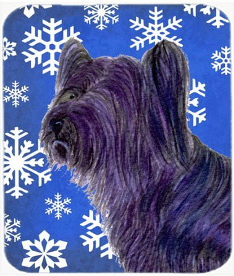 

Caroline's Treasures Skye Terrier Winter Snowflakes Holiday MousePad Mousepad(Multicolor)