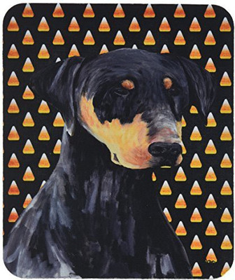 

Caroline's Treasures Doberman Natural Ears Candy Corn Halloween MousePad Mousepad(Multicolor)