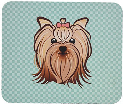

Caroline's Treasures Checkerboard Blue Yorkie Yorkishire Terrier MousePad Mousepad(Multicolor)