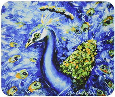 

Caroline's Treasures Peacock Straight Up in Blue MousePad Mousepad(Multicolor)