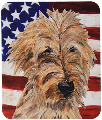 

Caroline's Treasures Goldendoodle USA American Flag MousePad Mousepad(Multicolor)