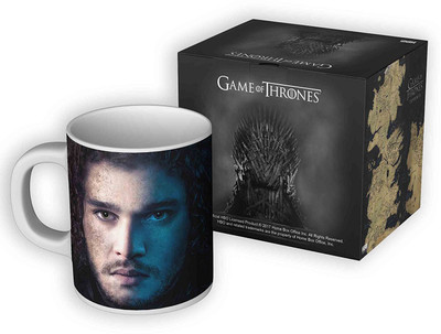 Mc Sid Razz Game Of Thrones Jon snow Ceramic Coffee Mug(350 ml)