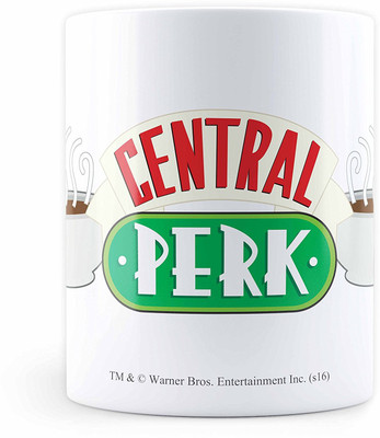 

Mc Sid Razz Friends Tv Series Central Perk Ceramic Mug(350 ml), Multicolor