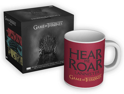

Mc Sid Razz Game Of Thrones Hear Me Roar Ceramic Mug(350 ml), Multicolor