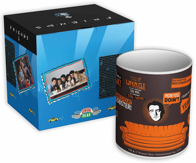 

Mc Sid Razz Friends - Tv Series Orange Ceramic Mug(350 ml), Multicolor